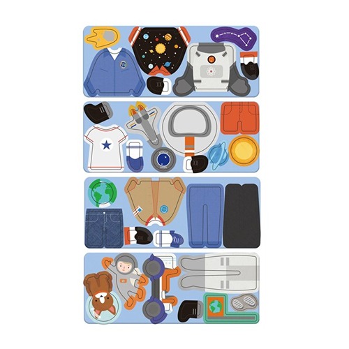 MierEdu Magnetische Puzzeldoos Ruimtevaarders/ Astronaut – Creatief & Educatief Speelplezier voor Onderweg
