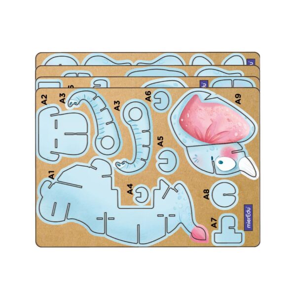 MierEdu – 3D Puzzel Build & Sound – olifant bouwpakket