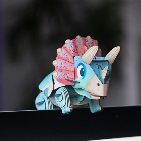 MierEdu – 3D Puzzel Build & Sound – Triceratops bouwpakket