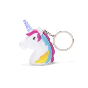 Kikkerland Eenhoorn - Unicorn LED Sleutelhanger met Geluid