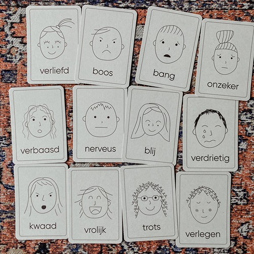 Emotie flashcards Montessori speelgoed – educatief materiaal om emoties te leren herkennen en reguleren