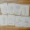 Lente flashcards Montessori speelgoed – educatieve kaarten voor de seizoenstafel van Wildebras