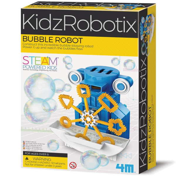 STEM bouwset bellenblaas robot voor kinderen vanaf 8 jaar