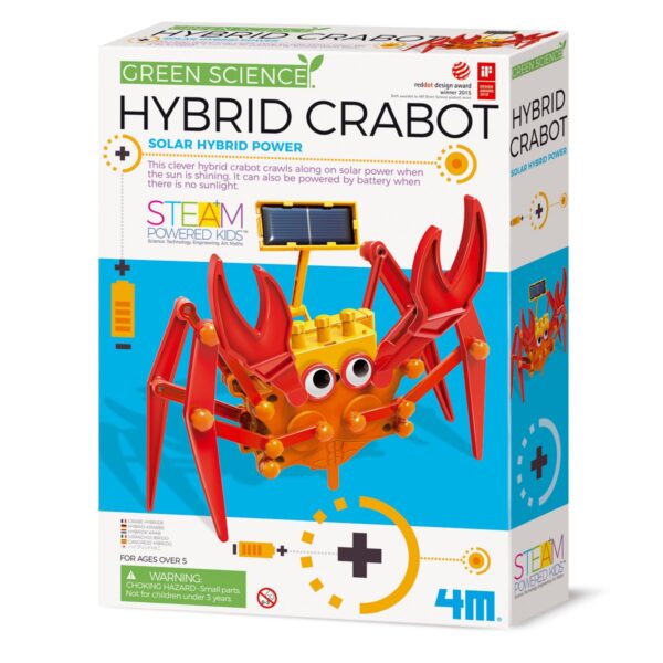 Krab Robot van 4M – STEM speelgoed om zelf te bouwen"