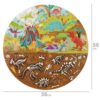 Educatieve dinopuzzel voor kinderen – 4WRD puzzel rond