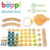 Boppi houten knikkerbaan de details van items in verpakking – verkrijgbaar bij Het Speellab Nederland & België