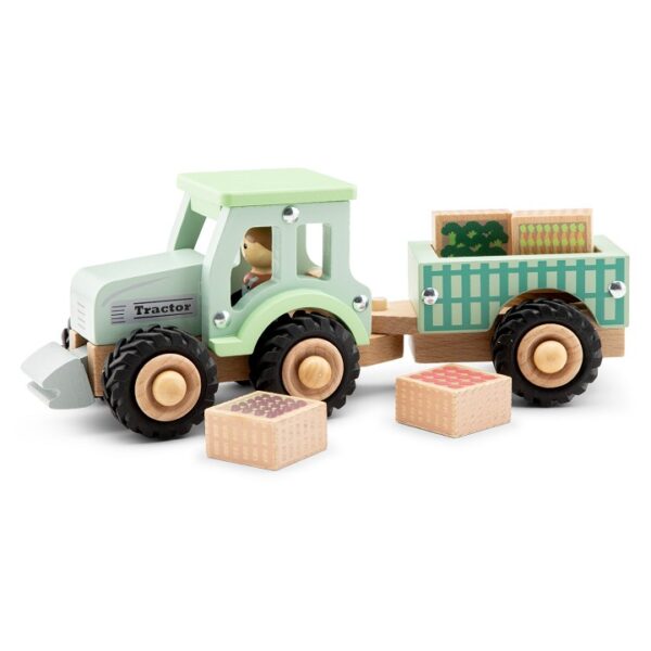 Duurzaam houten tractor speelgoed voor kinderen