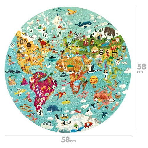 "STEM puzzel wereldkaart voor kinderen – Het Speellab"
