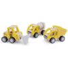 Houten bouwvoertuigen set van New Classic Toys – 3 voertuigen