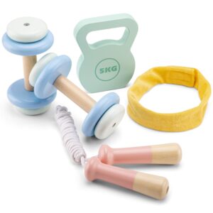 Complete houten duurzaam en educatief speelgoed fitness set – ideaal voor rollenspel en motoriek