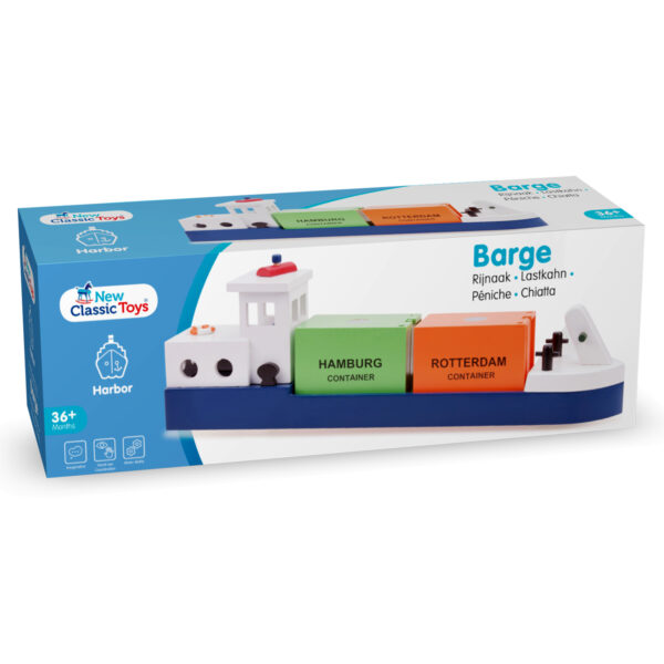 new-classic-toys-rijnaak-hout-wielen-2-containers.jpg Containerhaven speelgoedlijn – rijnaak met 2 containers voor kinderen