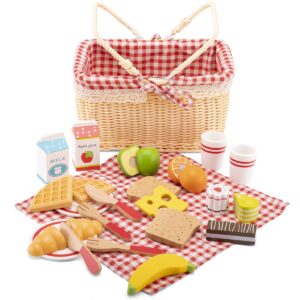 New Classic Toys picknickset met servies en lekkernijen voor kinderen