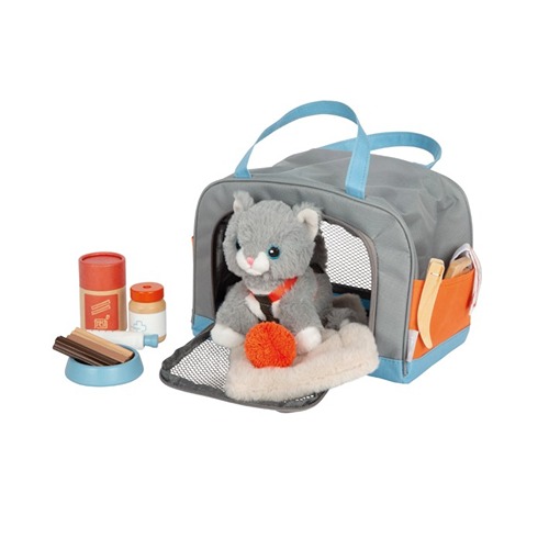 small-foot-poes-met-verzorgingsset-speellab-rollenspel.jpg Small Foot kattenverzorgingsset met transporttas en accessoires