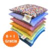 Pit and Play pittenzak actie regenboog sensory bean bag 6 +1 gratis