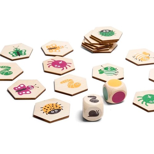 dobbelstenen met beestjes bij BS Toys Beestjes Zoekspel