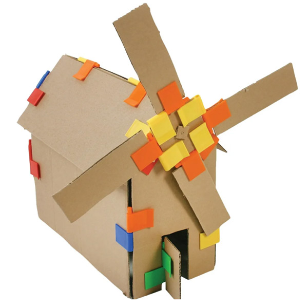 Kartonnen constructies bouwen met Eduplay clips