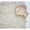 Leuk met Letters vultray vis met zand