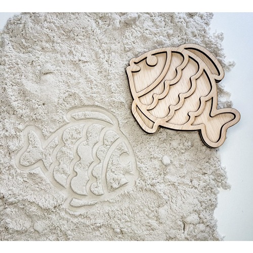 Leuk met Letters vultray vis met zand
