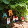 BS Toys kabouter bowling speelset 7 delig buiten in het zand