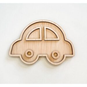 houten vultray auto Leuk met Letters voor sensorisch spel