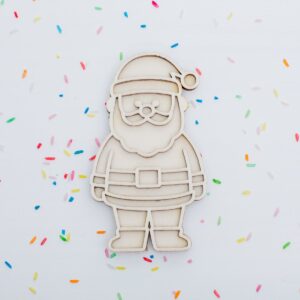 houten vultray kerstman Leuk met Letters voor sensorisch spel