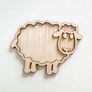 houten vultray schaap Leuk met Letters voor sensorisch spel