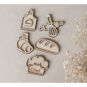 Leuk met Letters kleine vultrays bakkerij van hout