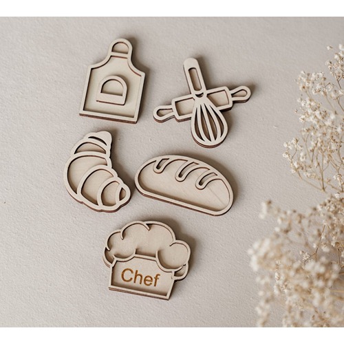 Leuk met Letters kleine vultrays bakkerij van hout