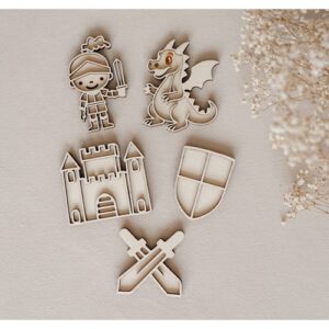 Leuk met Letters kleine vultrays ridder set