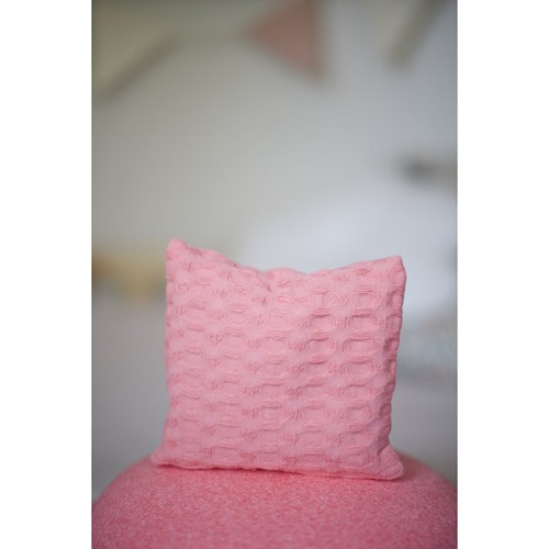 Handgemaakte pittenzak roze pastel regenboog met kersenpitten