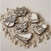 Kleine vultrays thema winter sensorisch speelgoed in zand