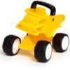 dump-truck-geel-hape-kiepwagen-speelgoed. Dump Truck Geel Hape kiepwagen stevig speelgoed voor buiten en binnen