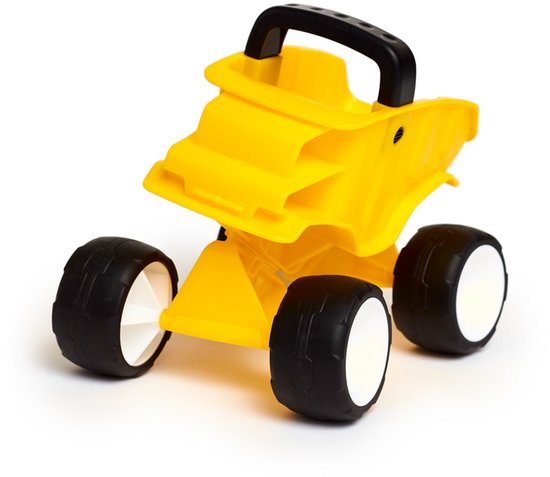 dump-truck-geel-hape-kiepwagen-speelgoed. Dump Truck Geel Hape kiepwagen stevig speelgoed voor buiten en binnen