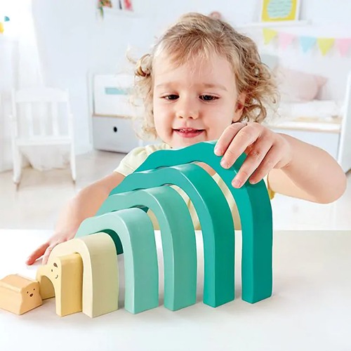 Arctic Stacking Blocks van Het Speellab met ijsberen en gebogen blokken