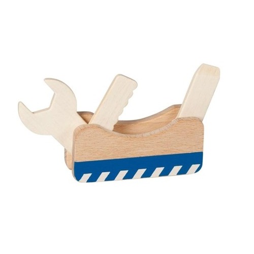 Goki multitool 3 in 1 van hout voor kinderen vanaf 3 jaar