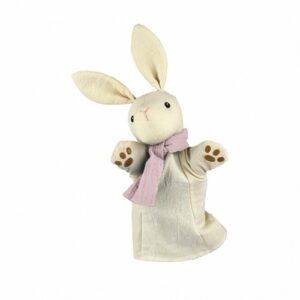 Handpop konijn Egmont Toys – zachte stoffen pop voor poppenkast en taalontwikkeling bij het Speellab