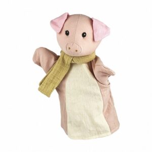 Handpop varken Egmont Toys – zachte katoenen dierenhandpop voor poppenkast