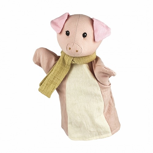 Handpop varken Egmont Toys – zachte katoenen dierenhandpop voor poppenkast