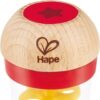 Veilig en duurzaam babyspeelgoed van Hape – rode regenmaker met rustgevend geluid