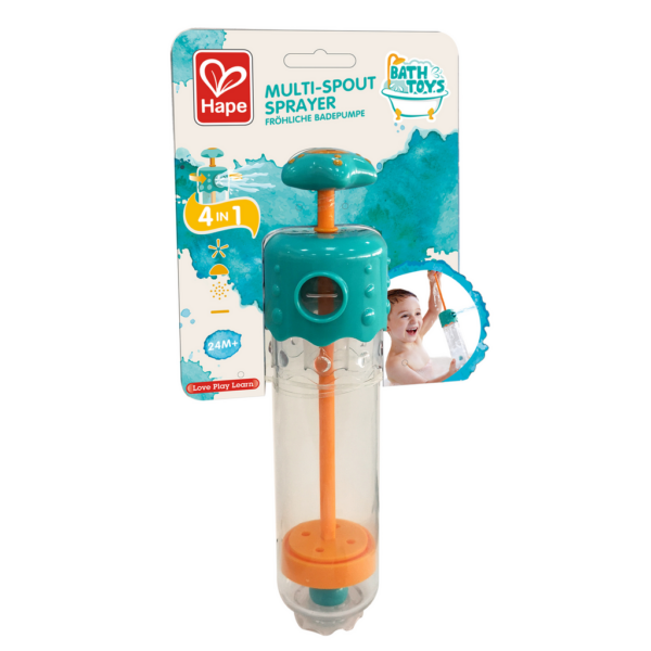 Educatief badspeelgoed Hape 4-in-1 waterspuit met meerdere functies