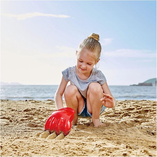 Hape zandspeelgoed Power Paw ideaal voor graven op het strand.