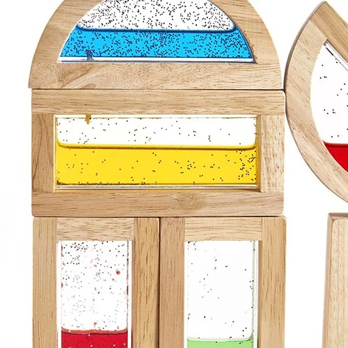 Sensorische houten waterblokken van Guidecraft voor kinderen open einde spel