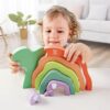 Safari Elephant Stacking Blocks van Het Speellab voor creatief bouwen kleuters en peuters