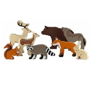 houten-bosdieren-set-egmont-toys-speelfiguren Houten bosdieren set van Egmont Toys duurzame houten dierenfiguren voor fantasierijk spel