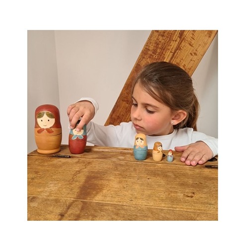 Houten matroesjka poppen om te verven – creatief speelgoed van Egmont Toys bij het speellab