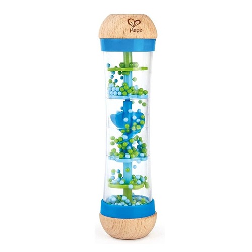 Hape Regenmaker Blauw zintuiglijk babyspeelgoed – sensorisch geluidsspeelgoed Het Speellab