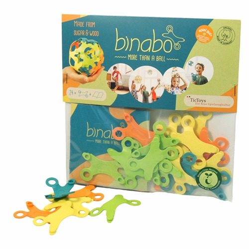 Binabo bioplastic constructiespeelgoed 24 chips bij Het Speellab