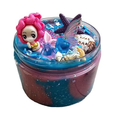 Pot sensorydough mermaid van zijkant verkrijgbaar bij Het Speellab