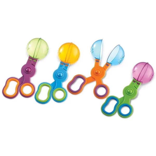 De 4 scoopers op een rij van learning resources.
