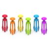 De 6 grip tweezers op een rij van learning resources.